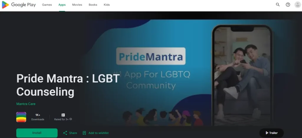 Pride Mantra- Online App for LGBT Counseling